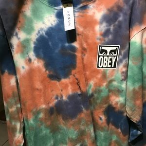 Obey long sleeve shirt size Large